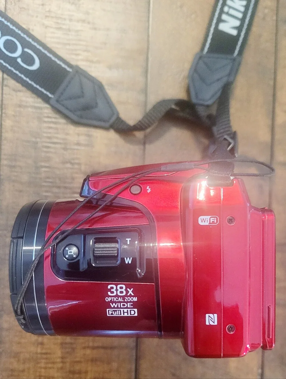 Nikon COOLPIX L840 16MP Digital Camera Red 38x Optical Zoom WiFi Full HD Tested
